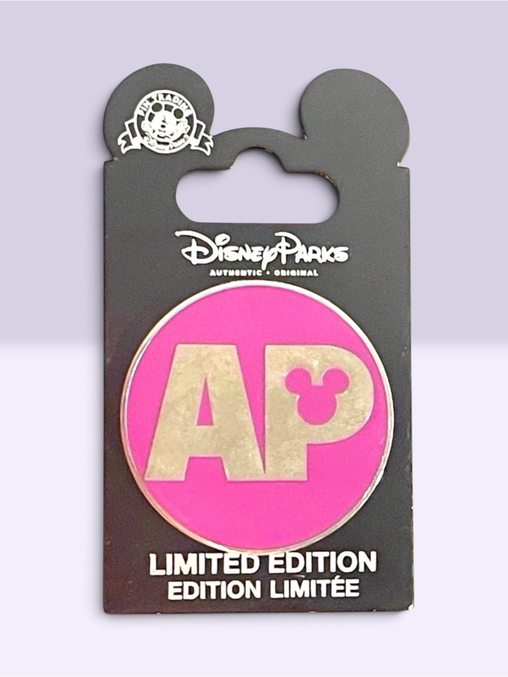 Disney Parks AP (Annual Passholder) Limited Edition Logo Pin New
